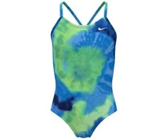 Nike Maudymosi Kostiumėlis Mergaitėms Nk G Tie Dye Crossback Mėlyna Colored NESSE763 338