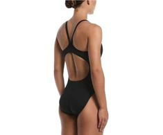 Nike Maudymosi Kostiumėlis Moterims Nk W Solid Rib Racerback Juodas NESSG017 001
