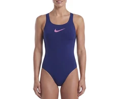 Nike Maudymosi Kostiumėlis Moterims W S Logo Graphic Fastback Dark Mėlyna NESSG018 440