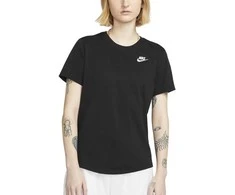 Nike Palaidinė Moterims W Nsw Club Ss Tee Juodas DX7902 010