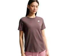 Nike Palaidinė Moterims W Nsw Club Ss Tee Burgundy DX7902 502