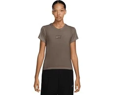 Nike Palaidinė Moterims W Nsw Club Ss Tee Cc Brown IB2447 214