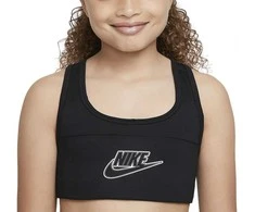 Nike Sportinė Liemenėlė Mergaitėms G Nk Df Swsh Bra Futura Juodas DD7960 010