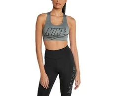 Nike Sportinė Liemenėlė Moterims Swooosh Futura Bra Pilkas BV3643 084