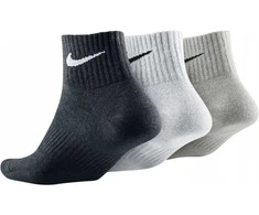 Nike Sportinės Kojinės U NK Perf Ltwt QT 3PR Baltas Pilkas Juodas SX4706 901