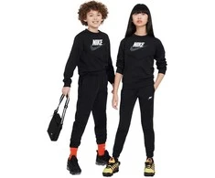 Nike Sportinis Kostiumas Paaugliams K Nsw Tracksuit Poly Crew Hbr Juodas FD3090 010