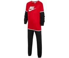 Nike Sportinis Kostiumas Paaugliams K Nsw Poly Futura Juodas Raudona DM8084 657