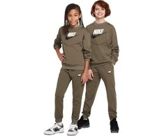 Nike Sportinis Kostiumas Pauugliams K Nsw Tracksuit Poly Crew Hbr Olive FD3090 222