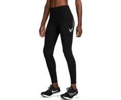 Nike Tamprės Moterims W Nk Df Fast Mr 7/8 Tights Juodas FV6682 010