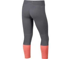 Nike Tamprės Paaugliams G NK Pwr Tght Crop Pilkas Oranžinis 890208 036