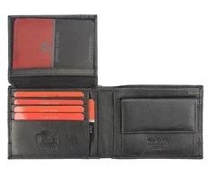 Pierre Cardin Didelė Odinė Piniginė Vyrams Juodas TILAK26 8806/Juodas