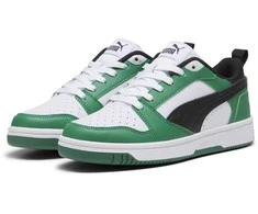 Puma Avalynė Paaugliams Rebound V6 Lo Jr Juodas Baltas Žalias 393833 05