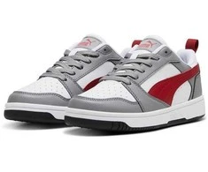 Puma Avalynė Paaugliams Rebound V6 Lo Jr Baltas Pilkas Raudona 393833 09