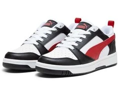 Puma Avalynė Paaugliams Rebound V6 Lo Jr Juodas Baltas Raudona 393833 04