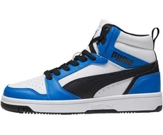 Puma Avalynė Paaugliams Rebound V6 Mid Jr Baltas Mėlyna Juodas 393831 06