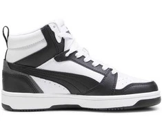 Puma Avalynė Paaugliams Rebound V6 Mid Jr Baltas Baltas Juodas 393831 01