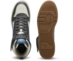Puma Avalynė Paaugliams Rebound V6 Mid Wtr Juodas Baltas 394685 01