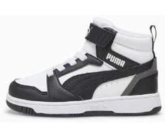 Puma Avalynė Vaikams Rebound V6 Mid Jr Baltas Juodas 393832 01