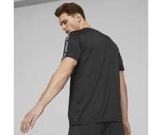Puma Bėgimo Marškinėliai Vyrams Fit Taped Tee Juodas 523190 01
