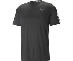 Puma Bėgimo Marškinėliai Vyrams Fit Taped Tee Juodas 523190 01