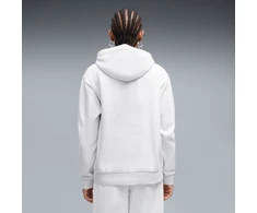 Puma Džemperis Moterims Class Full-Zip Hoodie Fl Baltas Light Pilkas 694009 05