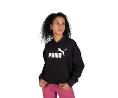 Puma Džemperis Moterims Ess Cropped Logo Juodas 586870 01