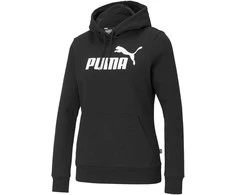 Puma Džemperis Moterims Ess Logo Hoodie Juodas 586788 01