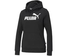 Puma Džemperis Moterims Ess Logo Hoodie Juodas 586788 01