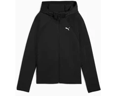 Puma Džemperis Moterims Evostripe Full-Zip Hoodie Juodas 688141 01