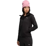 Puma Džemperis Moterims Evostripe Full-Zip Hoodie Juodas 688141 01