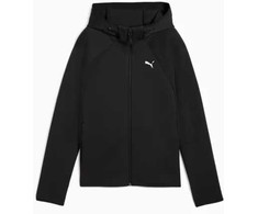 Puma Džemperis Moterims Evostripe Full-Zip Hoodie Juodas 688141 01