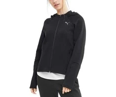 Puma Džemperis Moterims Evostripe Full-Zip Hoodie Juodas 583532 01