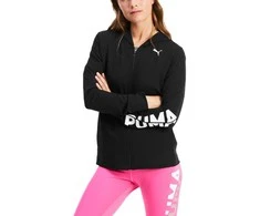 Puma Džemperis Moterims Modern Sports Full - Zip Hood Juodas 583542 01