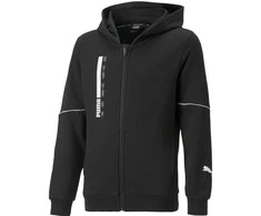 Puma Džemperis Paaugliams Active Sports Full-Zip Hoodie Juodas 670075 01