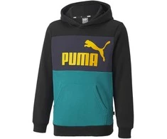 Puma Džemperis Paaugliams Ess Block Hoodie Juodas Žalias Mėlyna 849081 27