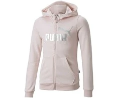 Puma Džemperis Paaugliams Ess+ Logo Full-Zip Hoodie Rožinė 846959 16