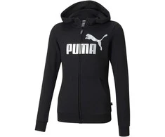 Puma Džemperis Mergaitėms Ess+ Logo Full-Zip Hoodie Juodas 587048 01