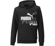 Puma Džemperis Paaugliams Ess+ Logo Power Hoodie Juodas 673262 01