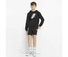 Puma Džemperis Paaugliams Power Logo Hoodie Juodas 847297 01