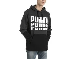 Puma Džemperis Rebel Up Hoodie Pilkas Juodas