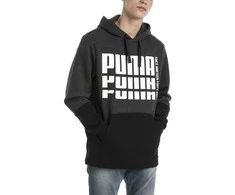 Puma Džemperis Rebel Up Hoodie Pilkas Juodas