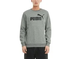 Puma Džemperis Vyrams Ess Big Logo Crew Pilkas 586678 03