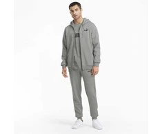 Puma Džemperis Vyrams Ess Small Logo Fz Pilkas 586702 03