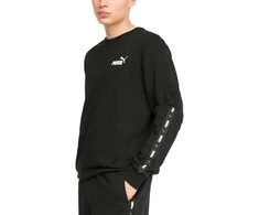 Puma Džemperis Vyrams Ess+ Tape Crew Juodas 847384 01