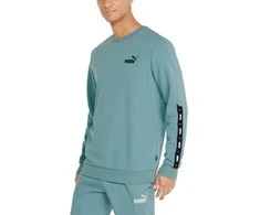 Puma Džemperis Vyrams Ess+ Tape Crew Žalias 847384 50