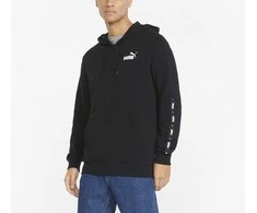 Puma Džemperis Vyrams Ess+ Tape Full-Zip Juodas 848768 01