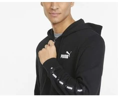 Puma Džemperis Vyrams Ess+ Tape Full-Zip Juodas 848768 01
