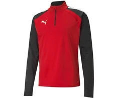 Puma Džemperis Vyrams TeamLiga 1/4 Zip Top Raudona Juodas 657236 01