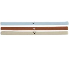 Puma Galvos Juosta AT Sportbands Womens (3pcs) Kreminis Mėlyna Brown 053491 24