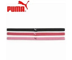 Puma Galvos Juosta AT Sportbands Womens (3pcs) Juodas Rožinė 053491 23